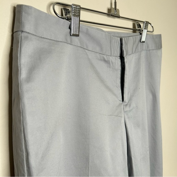 NWT Banana Republic 100% Cotton Straight Leg Mid Rise Trousers Grey Size 8 - Picture 6 of 10